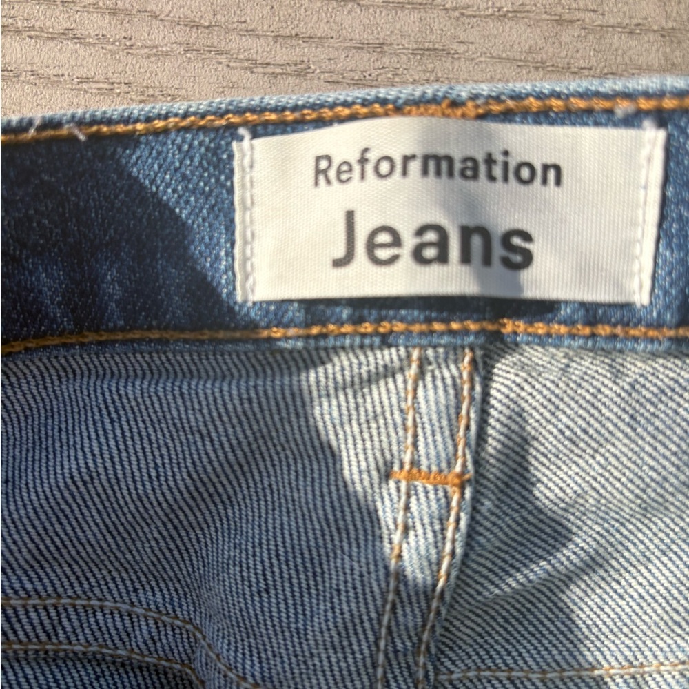 Reformation Liza High-Rise Straight Leg Jeans - Picture 6 of 6